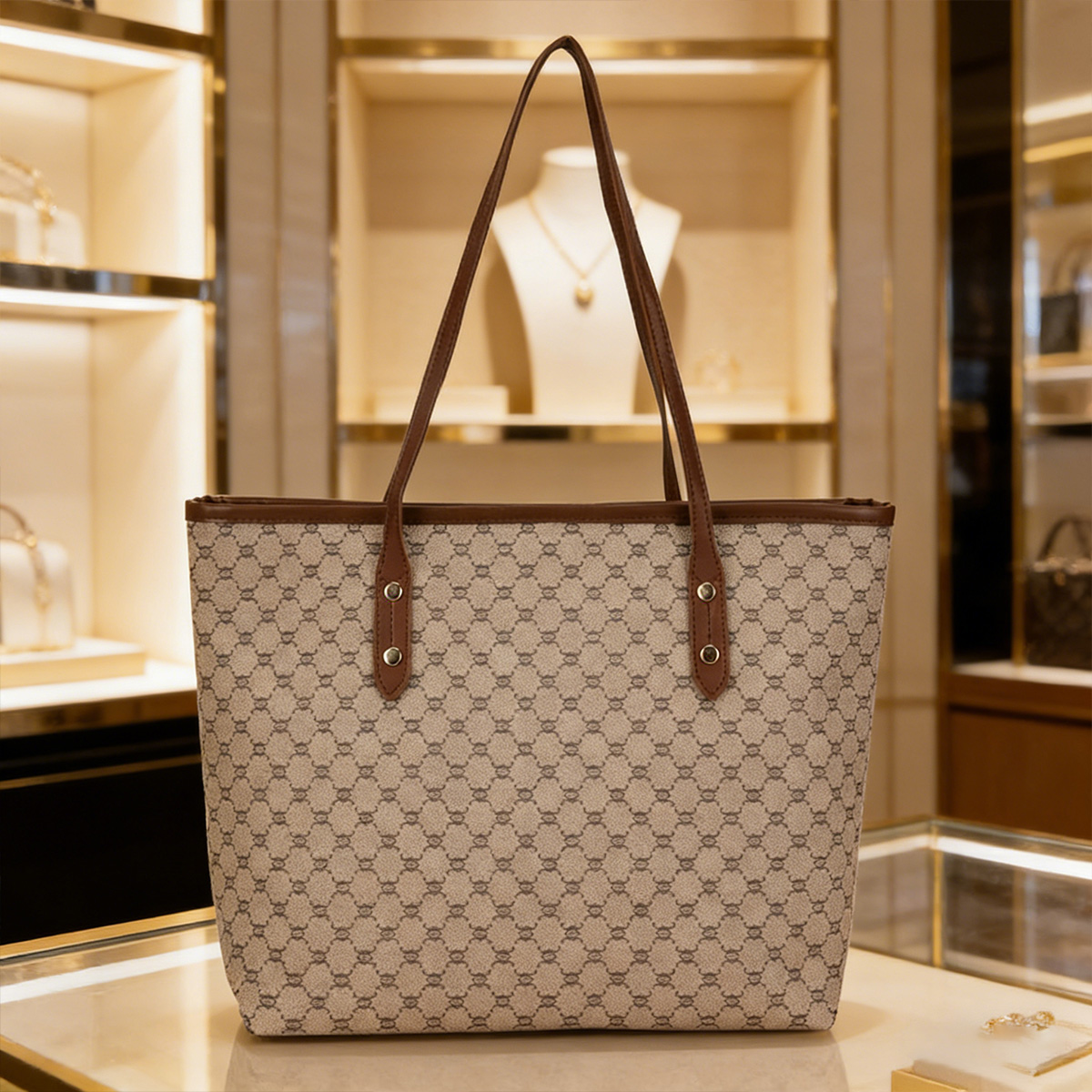 Luksusowa torebka damska w sty – Tote Bag Leather Monogram recenzja i cena
