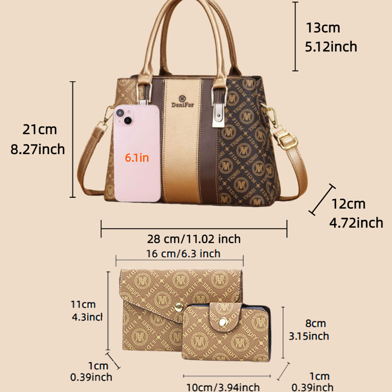 3-częściowy zestaw damskich to – Luxury Bags Casual recenzja i cena