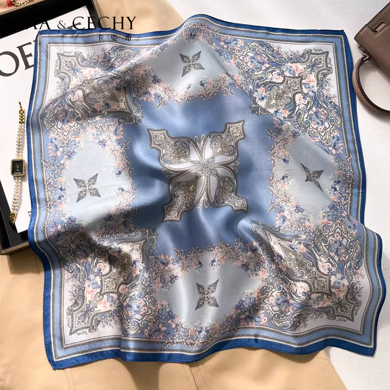 Barokowa kwiatowa apaszka kwad – Luxury Bags And Accessories recenzja i cena